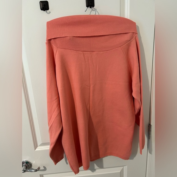 Cowl Neck Pink Sweater - Picture 7 of 8